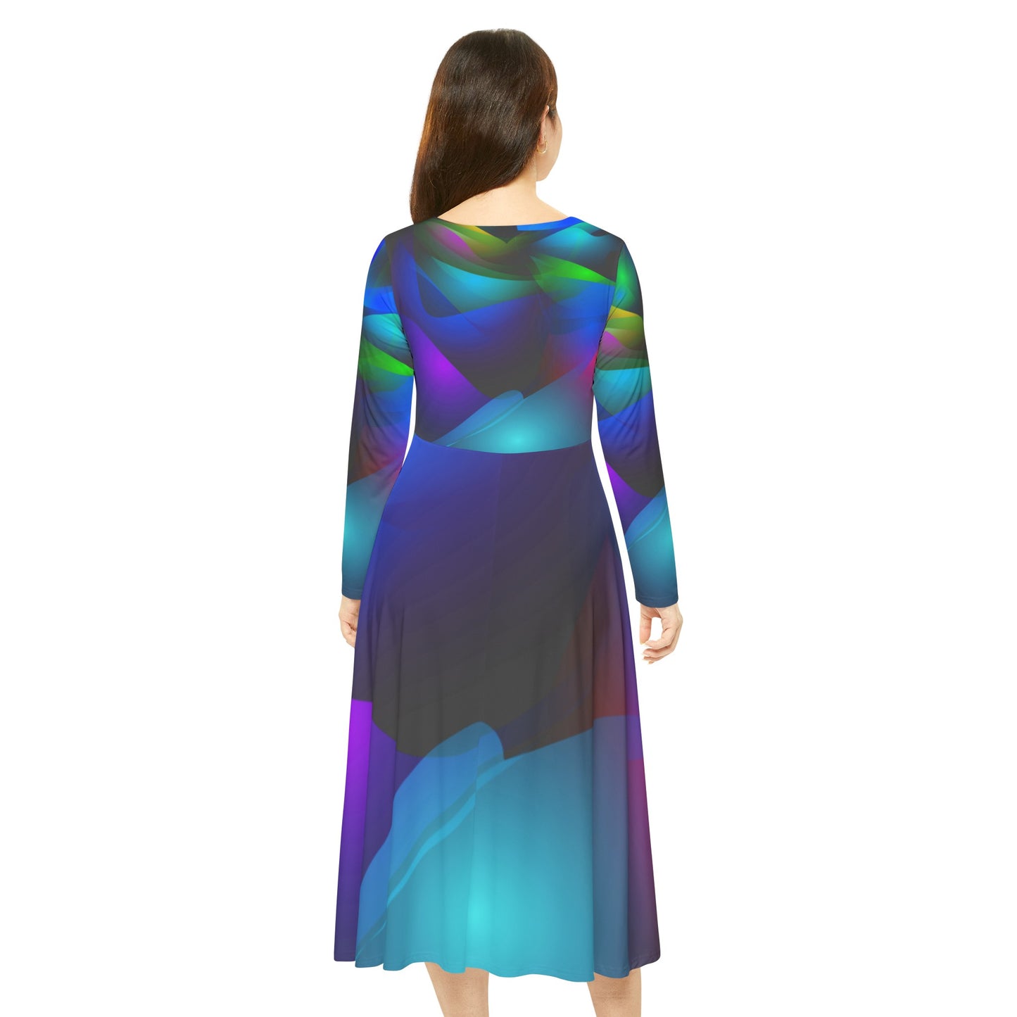 Women's Long Sleeve Dance Dress (AOP)