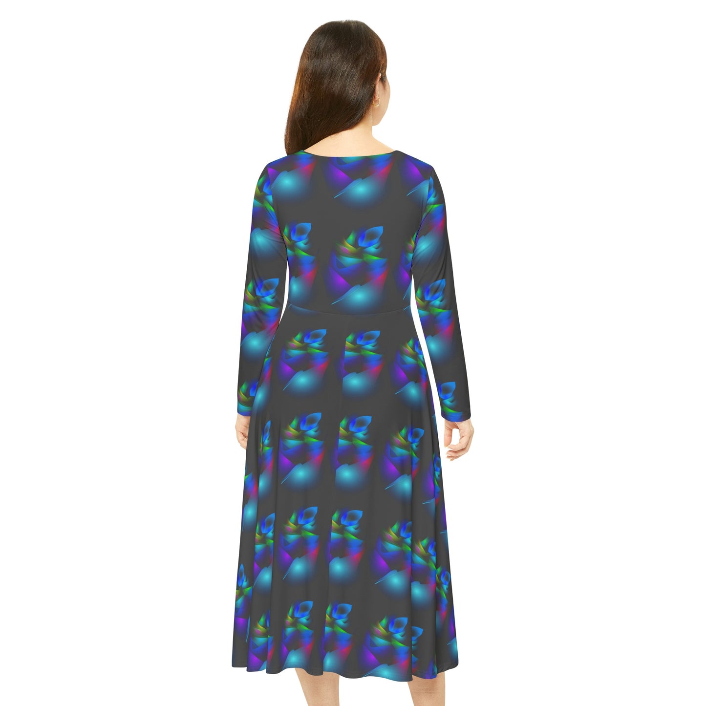 Women's Long Sleeve Dance Dress (AOP)