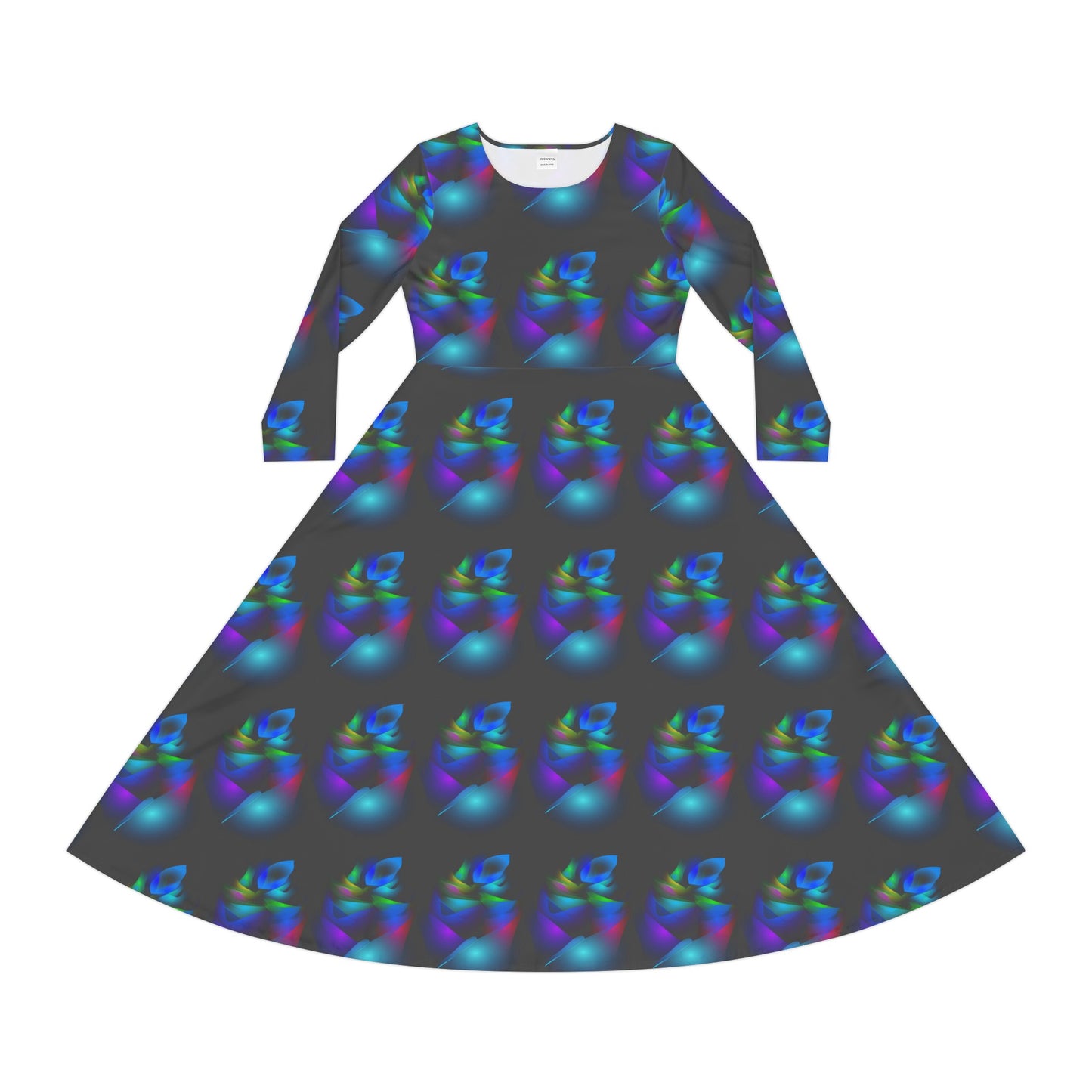 Women's Long Sleeve Dance Dress (AOP)