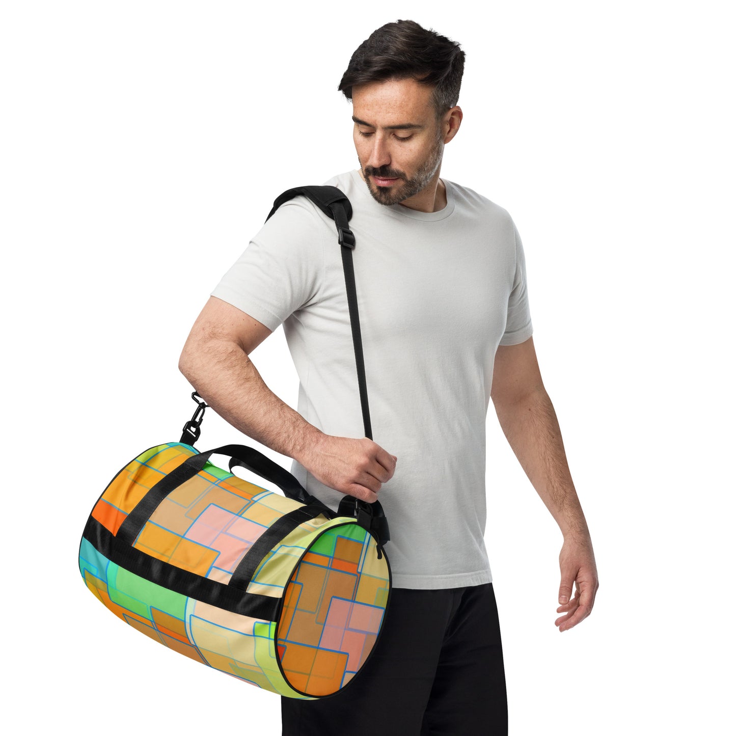 All-over print gym bag